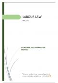 17 OCTOBER 2023 EXAM ANSWERS - LABOUR LAW (MRL3702)