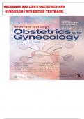 Beckmann and Ling's Obstetrics and  Gynecology 8th edition (9781496353092)TESTBANK