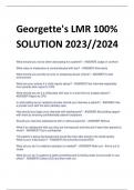 bundled for Georgette's LMR; Georgette's PMHNP Certification Exam Review 2023