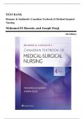 Test Bank - Brunner and Suddarths Canadian Textbook of Medical-Surgical Nursing, 4th Edition (El Hussein, 2019), Chapter 1-74 | All Chapters