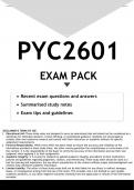 PYC2601 EXAM PACK 2023 - DISTINCTION GUARANTEED