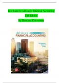Test Bank for Advanced Financial Accounting 13th Edition By Theodore Christensen ISB NO:1260772136 Complete Guide