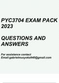 Psychological Research(PYC3704 Exam pack 2023)