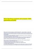 RICA Test Prep questions and answers 100% guaranteed success.