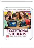 Test Bank For Exceptional Students: Preparing Teachers for the 21st Century, 4th Edition All Chapters 