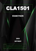 CLA1501 Exam Pack (2023)