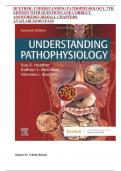 HUETHER: UNDERSTANDING PATHOPHYSIOLOGY, 7TH EDITION WITH QUESTIONS AND CORRECT ANSWERS|2023-2024|ALL CHAPTERS AVAILABLE|100%PASS