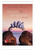 Test Bank For Strategic Management: Text and Cases 9th Edition||ISBN NO:10 1259813959||ISBN NO:13 978-1259813955||All Chapters||Complete Guide A+