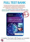 Test bank For Huether and McCances Understanding Pathophysiology, Canadian Edition 2nd Edition by Kelly Power-Kean, Stephanie Zettel, Mohamed Toufic El-Hussein, Sue E. Huether, Kathryn L. McCance | 9780323778848 | 2023/2024 | Chapter 1-42 | Complete Quest