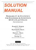 Complete Solution Manual Probability and Statistics for Engineers and Scientists 9th edition by  Ronald Walpole