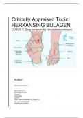 Huidtherapie leerjaar 2, critically appraised topic (CAT), diabetische voet ulcus. 