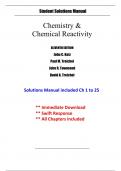 Solutions For Chemistry and Chemical Reactivity, 11th Edition Kotz (All Chapters included)