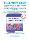 Test Bank for Oral Pathology for the Dental Hygienist 8th Edition by Olga A. C. Ibsen & Scott Peters ISBN 9780323764032 | Complete Guide A+