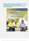 NURSING FOR WELLNESS IN OLDER ADULTS MILLER 9TH EDITION TEST BANK| ALL CHAPTERS AVAILABLE|QUESTIONS AND CORRECT ANSWERS |100% PASS|2023-2024