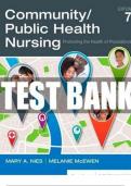 Test Bank For Community Public Health Nursing 7th Edition by Mary A. Nies, Melanie McEwen||ISBN NO:10,0323528945||ISBN NO:13,978-0323528948||All Chapters 1-34||Complete Guide A+