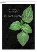 Test Bank For Current Psychotherapies 11th Edition By Danny Wedding||ISBN NO:10,9781305865754||ISBN NO:13,978-1305865754||All Chapters||Complete Guide A+
