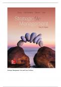 Strategic Management Text and Cases, Ninth edition, written by authors Dess, McNamara, Eisner
