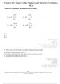 Chapter 26 - Amino Acids, Peptides, and Proteins (Test Bank)