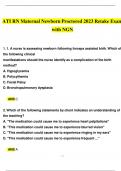 2023 ATI RN Maternal Newborn Proctored Retake Exam with NGN Questions and Answers (Verified Revised Full Exam)