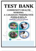 Test Bank for Community Health Nursing: A Canadian Perspective 5th Edition by Stamler||ISBNNO:10,0134837886||ISBN NO:13,9780134837888||Chapter 1-33||Complete Guide A+