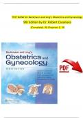 TEST BANK For Beckmann and Ling’s Obstetrics and Gynecology, 9th Edition by Dr. Robert Casanova, All Chapters 1 - 50, Complete Newest Version (100% Verified)