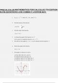 PRECALCULUS MATHEMATICS FOR CALCULUS 7TH EDITION STEWART TEST BANK |QUESTIONS AND CORRECT ANSWER KEY 