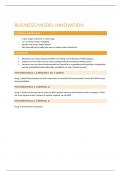 (Cijfer: 8,1)Samenvatting -  Business Model Innovation (ENTBEC06J3)