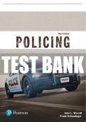 Test Bank For Policing (Justice Series) 3rd Edition All Chapters - 9780134453606