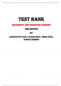 Introductory  Maternity and Pediatric Nursing 4th Edition Test Bank By Nancy T. Hatfield, Cynthia A. Kincheloe | Chapter 1 – 42, Latest - 2023/2024|