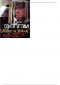 Constitutional Law And the Criminal Justice System 5th Edition by J. Scott Harr - Test Bank
