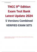TNCC 9th Edition Exam Test Bank 2024