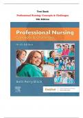 Test Bank For Professional Nursing: Concepts & Challenges  9th Edition By Beth Black |All Chapters,  Year-2023/2024|