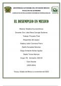 "MODELO ECONOMETRICO" REAL DESEMPLEO EN MEXICO 2005-2023
