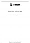 introduction-to-logic-test-paper 2024 WELL ELABORATED