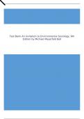 Test Bank An Invitation to Environmental Sociology, 6th Edition by Michael Mayerfeld Bell.docx
