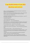 Cope Health Scholars Exam 2024 Questions and Answers