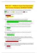 MSN 571 – Midterm Exam Test Questions  And Correct Answers| ALREADY PASSED