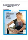  Cardiopulmonary Anatomy and  Physiology Essentials of Respiratory Care