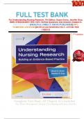 FULL TEST BANK For Understanding Nursing Research, 7th Edition, Susan Grove, Jennifer Gray, ISBN: 9780323532051 With 100% Verified Questions And Answers Graded A+      