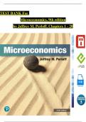 TEST BANK For Microeconomics 9th Edition by Jeffrey M. Perloff, Verified Chapters 1 - 20, Complete Newest Version
