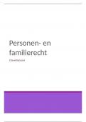 Samenvatting Compendium van het personen- en familierecht