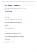 PCC Exam 2 Blueprint|36 Questions And Answers|33 Pages