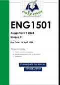 ENG1501 Assignment 1 (QUALITY ANSWERS) 2024