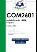 COM2601 PORTFOLIO (QUALITY ANSWERS) Semester 1 2024