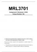 MRL3701 Assignment 1 Semester 1 2024