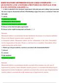 RHEUMATOID ARTHRITIS EXAM 1 2024 COMPLETE QUESTIONS AND ANSWERS (PROVIDES RATIONALE FOR EACH ANSWER) GRADED A+