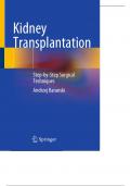 Baranski A. Kidney Transplantation. Step-by-Step Surgical Techniques 2023