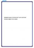 Robbins Basic Pathology 10th Edition Kymar Abbas Test Bank..