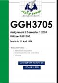 GGH3705 Assignment 2 (QUALITY ANSWERS) Semester 1 2024