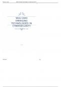 WGU C844 EMERGING TECHNOLOGIES IN CYBERSECURITY Performance Assessment GRP-1 Task 2